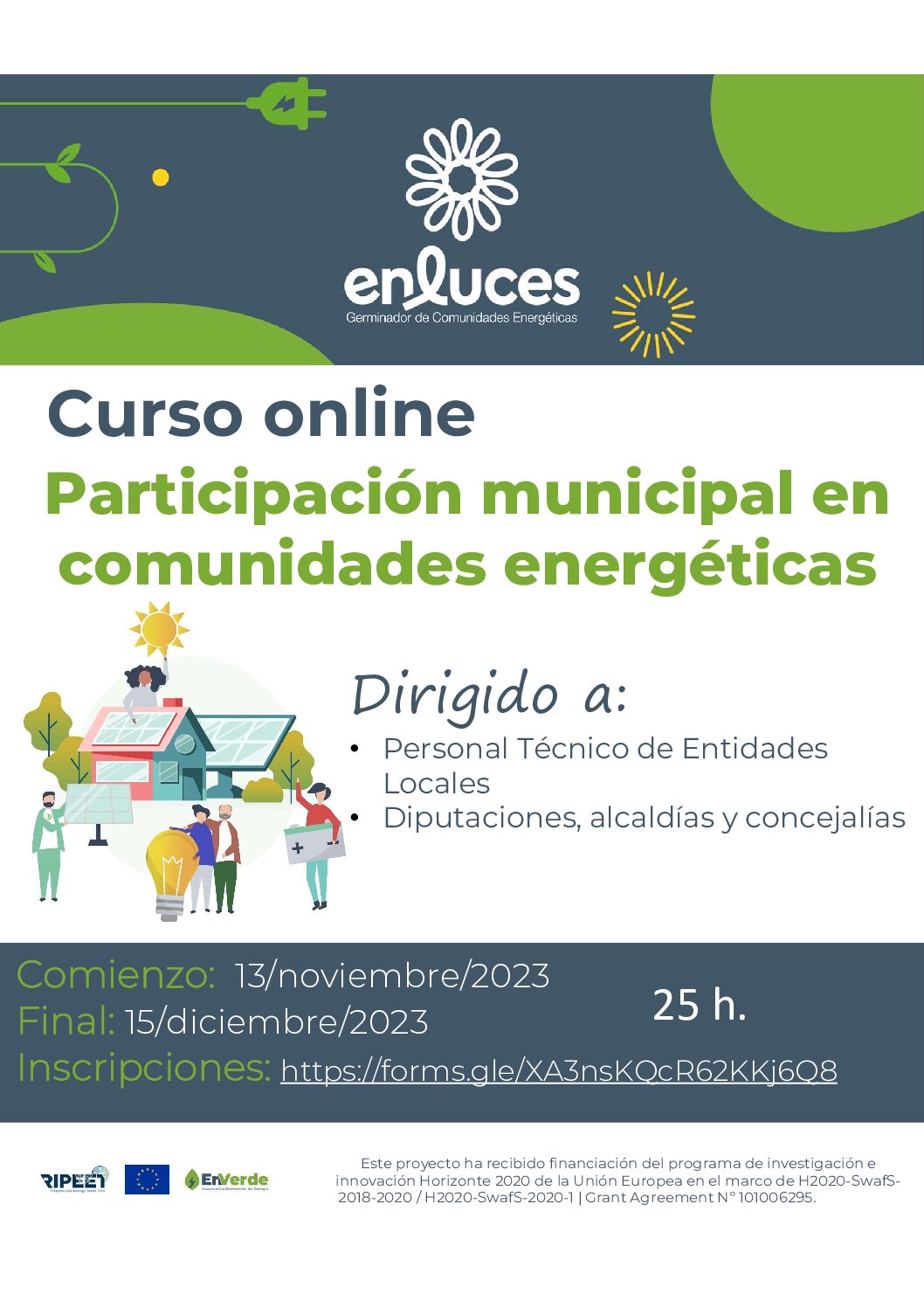 Curso: PARTICIPACIÓN MUNICIPAL EN LAS COMUNIDADES ENERGÉTICAS.